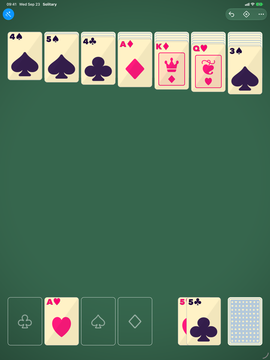 A game in progress on iPad