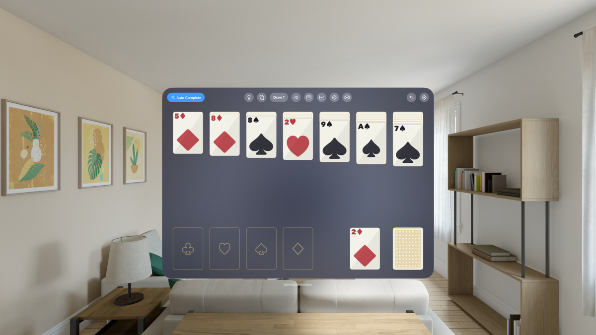 The Midnight theme on Apple Vision Pro